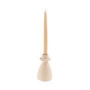 Arta White Terracotta Candle Holder Medium