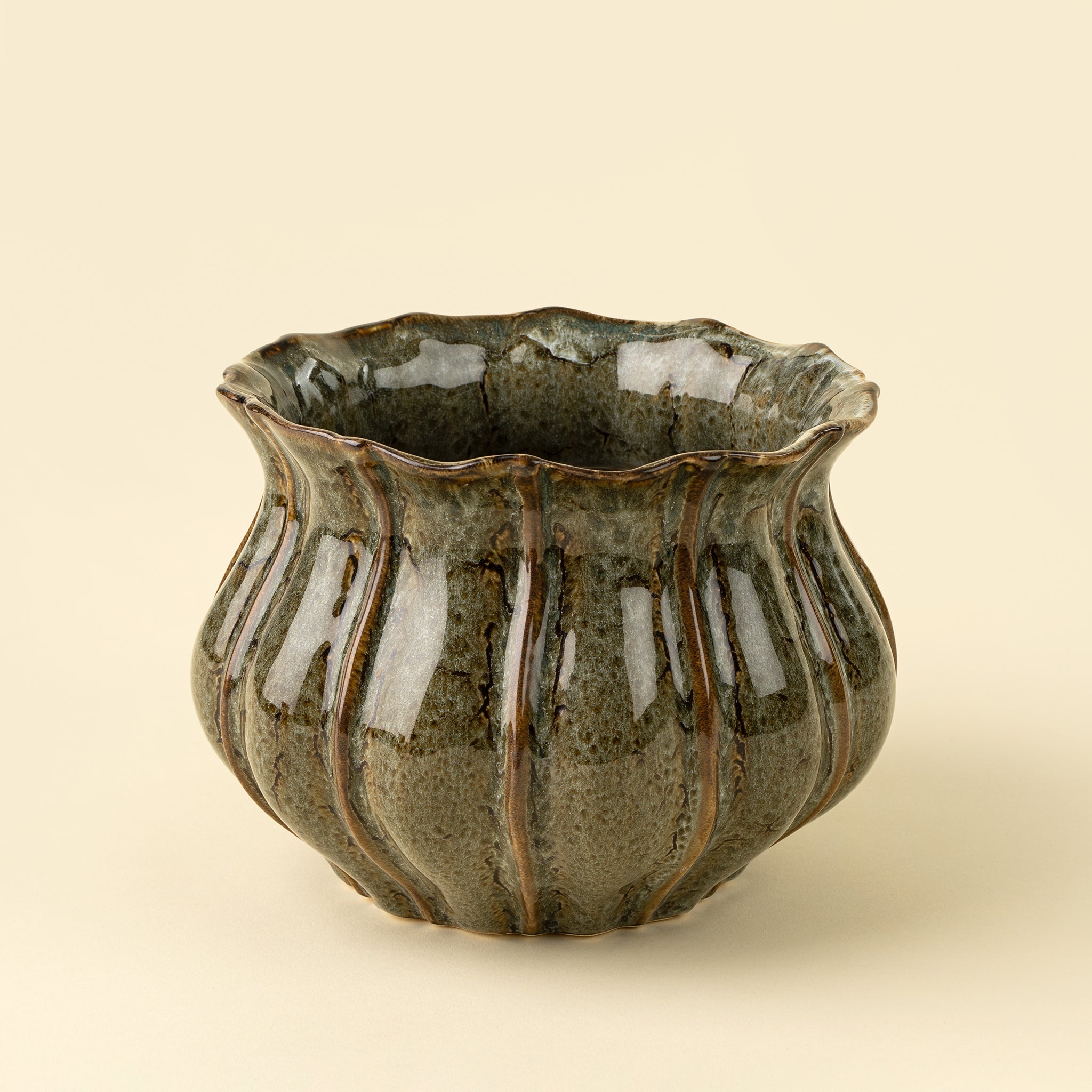 Florentine Stoneware Vase Medium