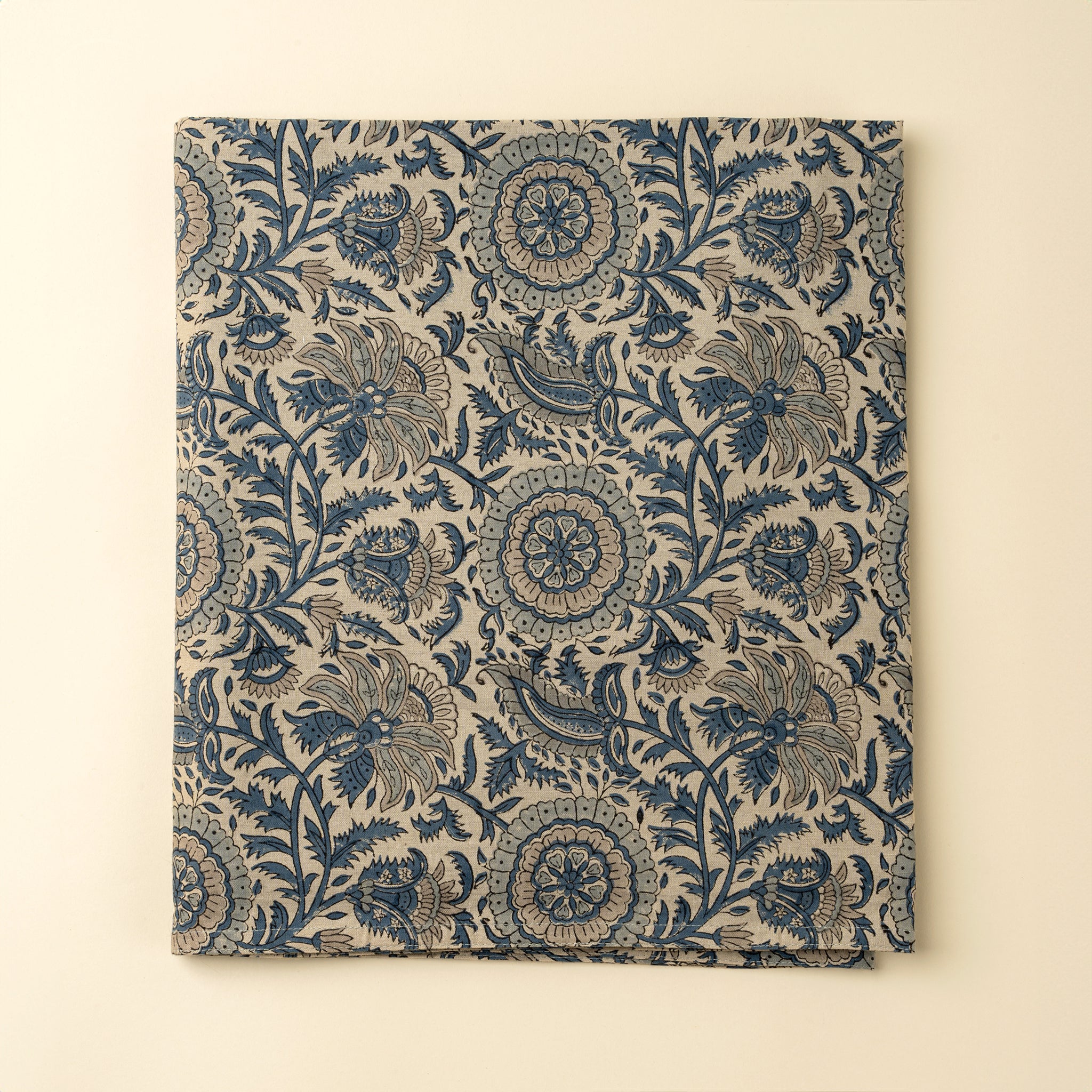 Capri Block Print Tablecloth