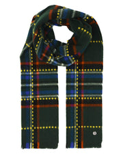 Green Sharp Tartan Blazer Scarf by Fraas