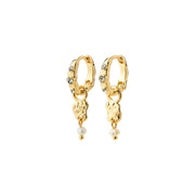 Zuriel Earrings in Gold by Pilgrim