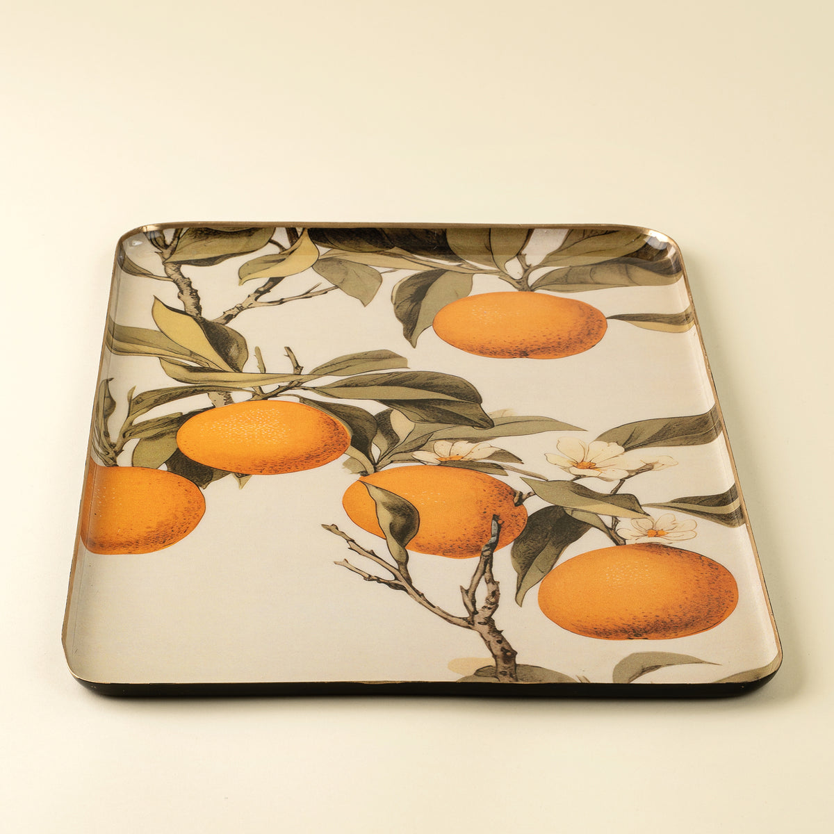 Orange Grove Enameled Tray XL