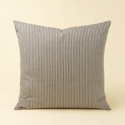 Black Ticking Pillow 24x24