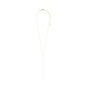 Lumi Y Necklace in Gold by Pilgrim