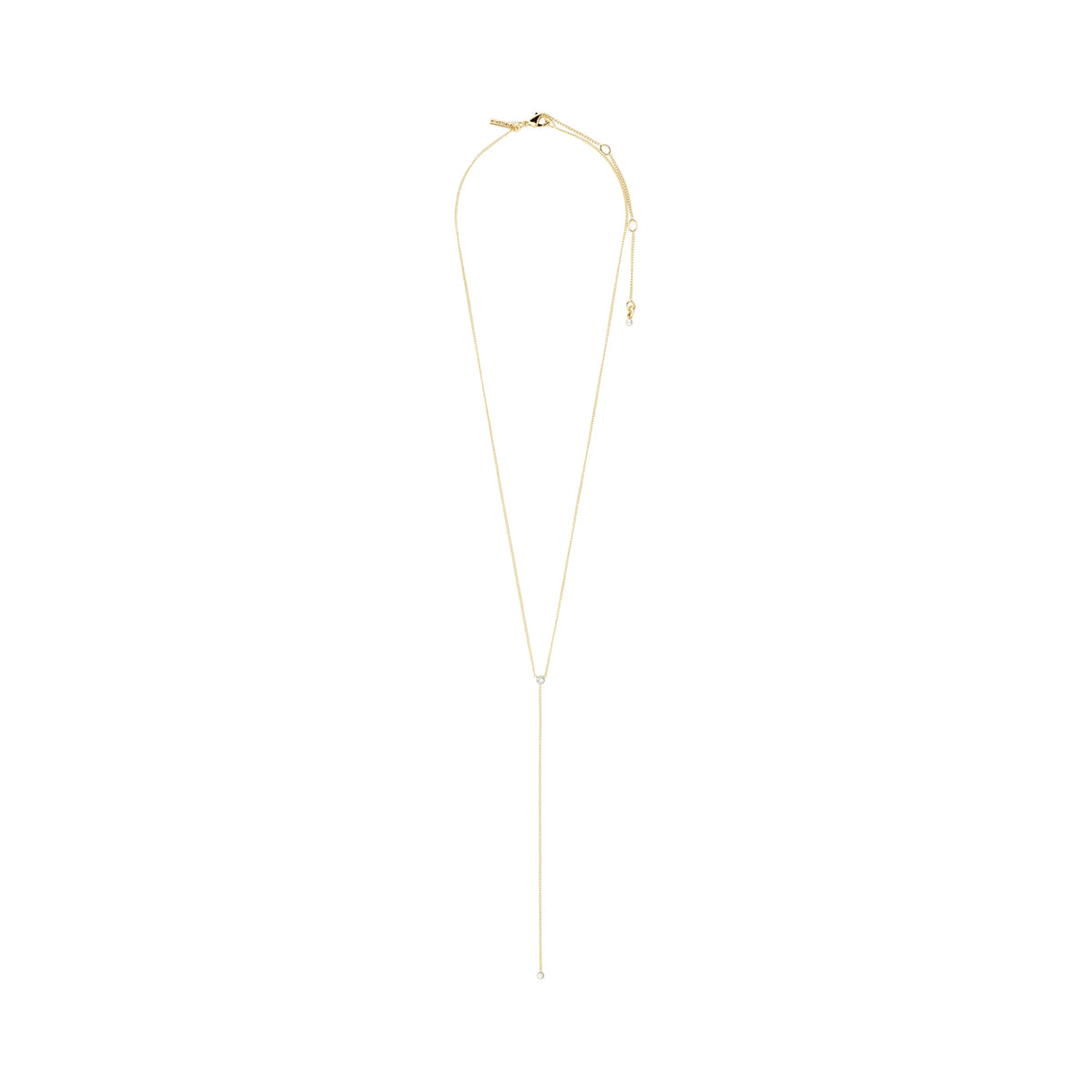 Lumi Y Necklace in Gold by Pilgrim