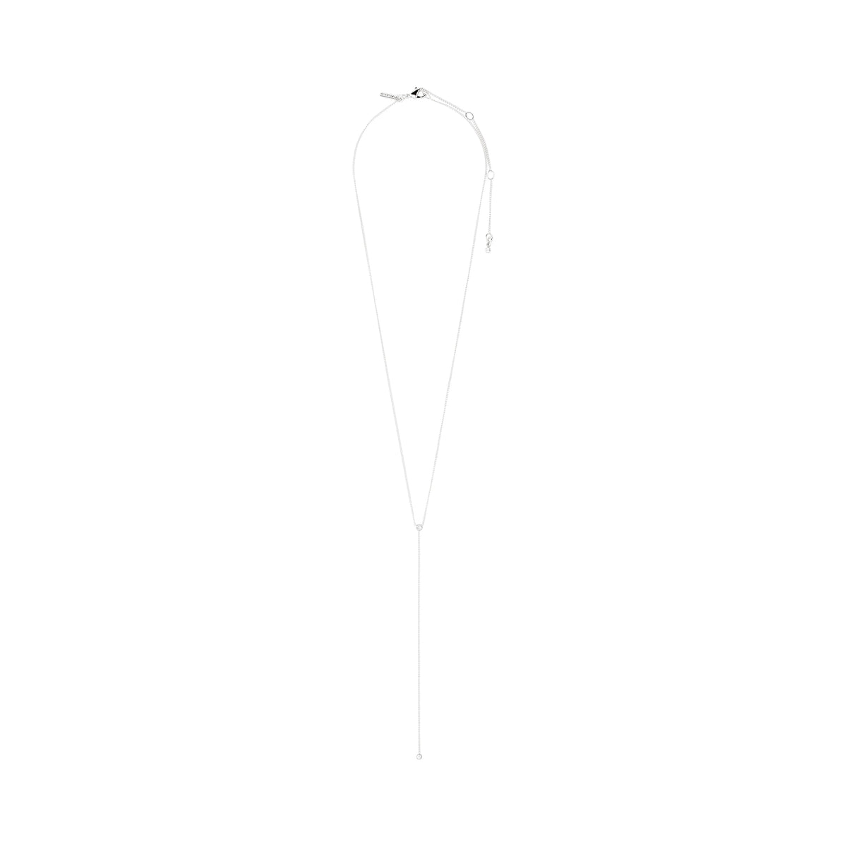 Lumi Y Waterproof Necklace in Silver by Pilgrim