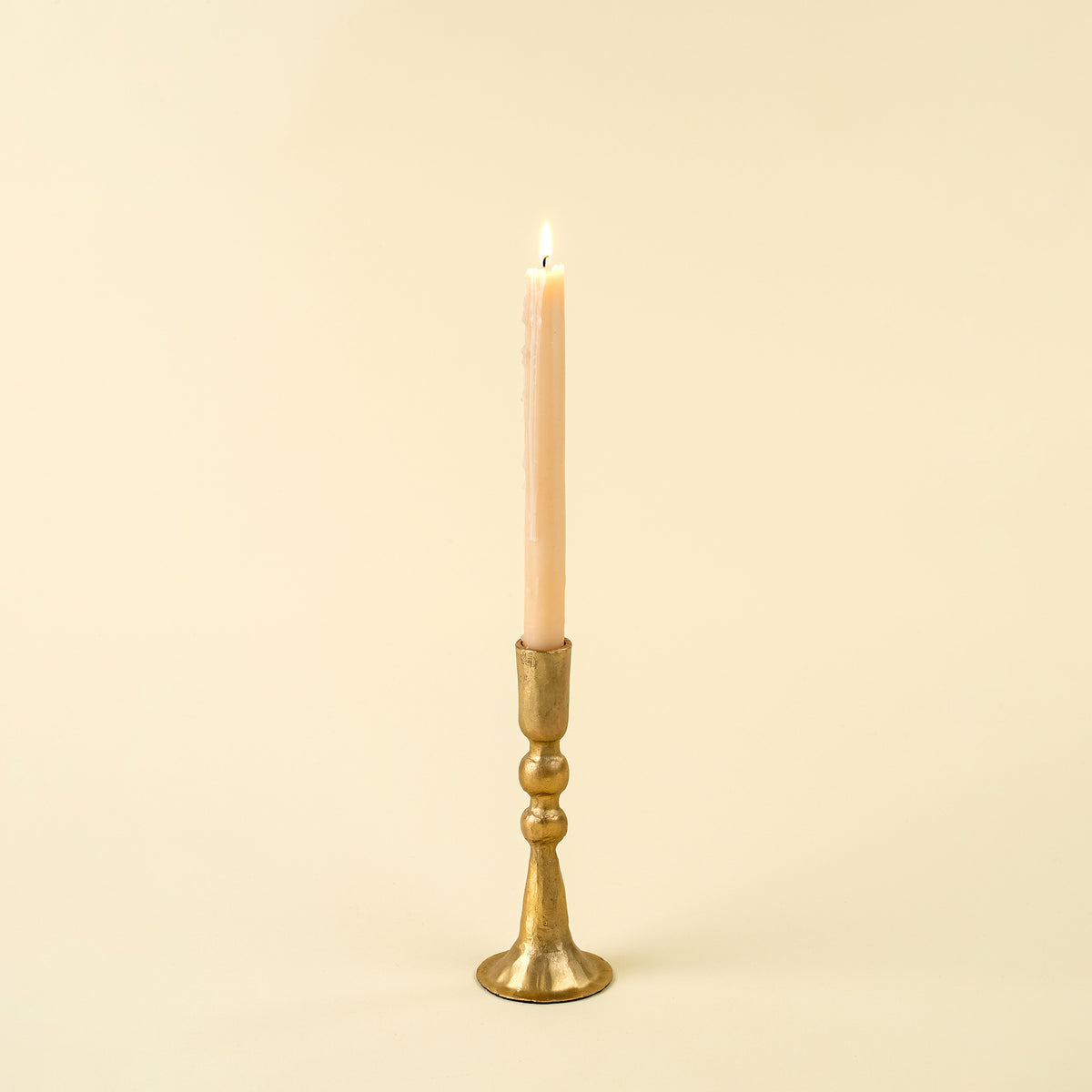 Caldera Forged Candlestick Gold Small