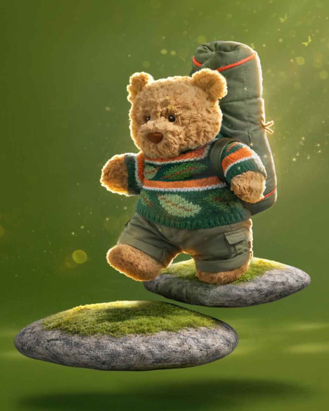 Jellycat Bartholomew Bear Hiking Outfit