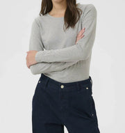 Nemajas Longsleeve in Medium Grey Melange by Part Two