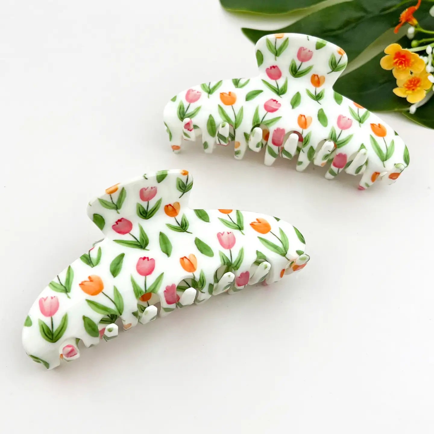 Tulip Floral Hair Claw Clip