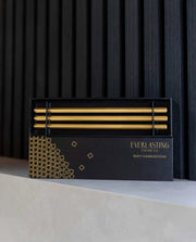 Boxy Gold Candlesticks by Everlasting Candle Co.