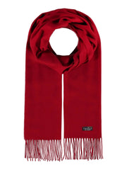 Red Solid Cashmink Scarf by Fraas