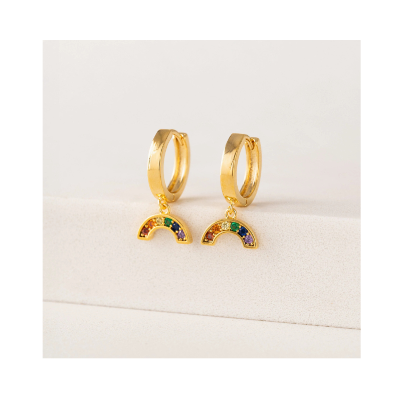 Pride Riot Drop Hoop Earrings by Lover's Tempo