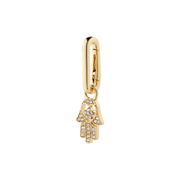 Hamsa Charm in Gold by Pilgrim