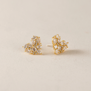 Mini Debut Heart Stud Earrings Gold by Lover's Tempo