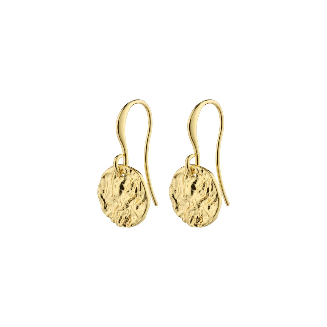 Lennon Coin Earrings in Gold by Pilgrim