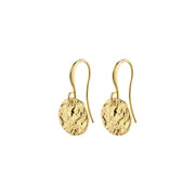 Lennon Coin Earrings in Gold by Pilgrim