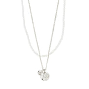 Lennon 2-in-1 Necklace Set in Silver by Pilgrim