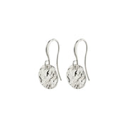 Lennon Coin Earrings in Silver by Pilgrim