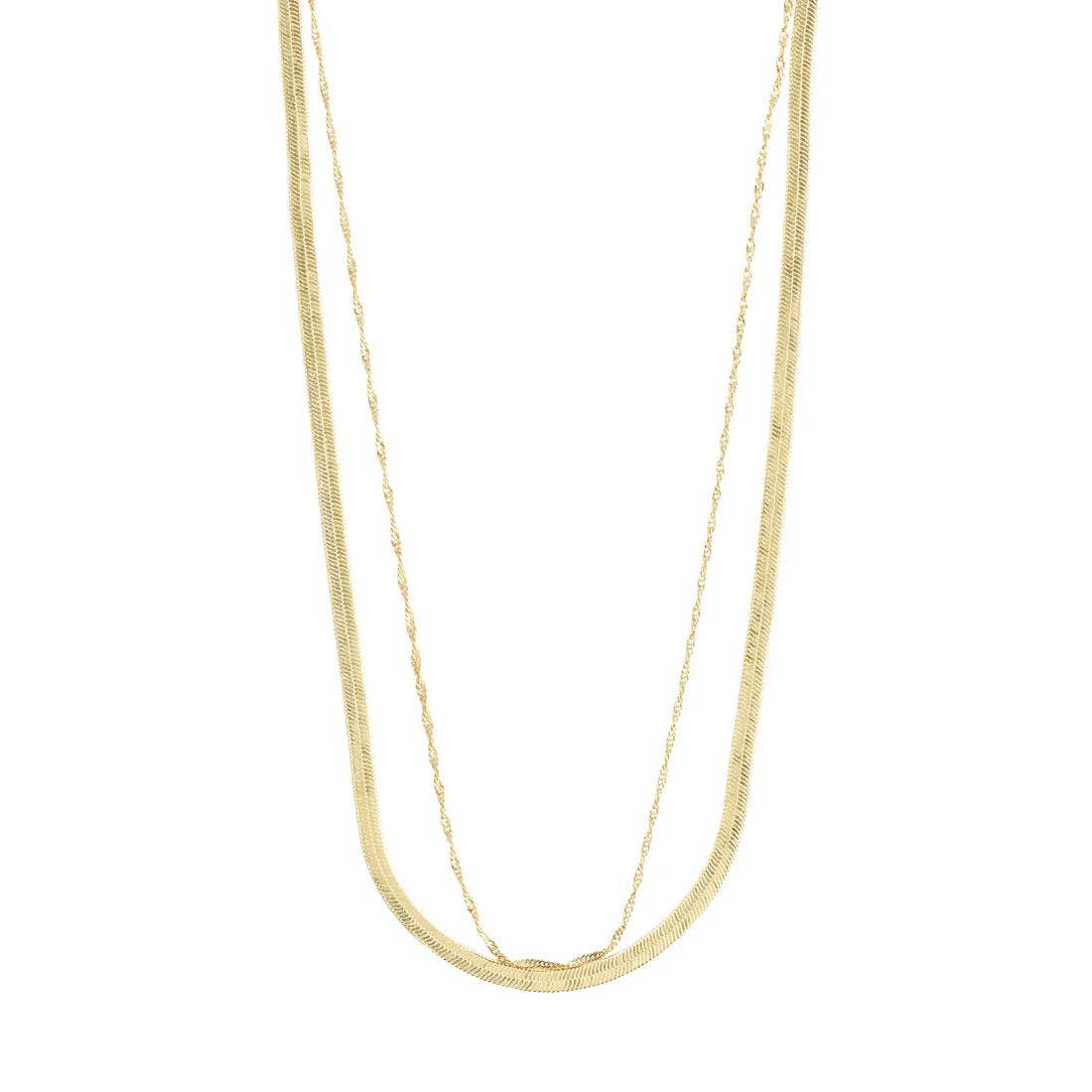 EA 2-in-1 Necklace in Gold by Pilgrim