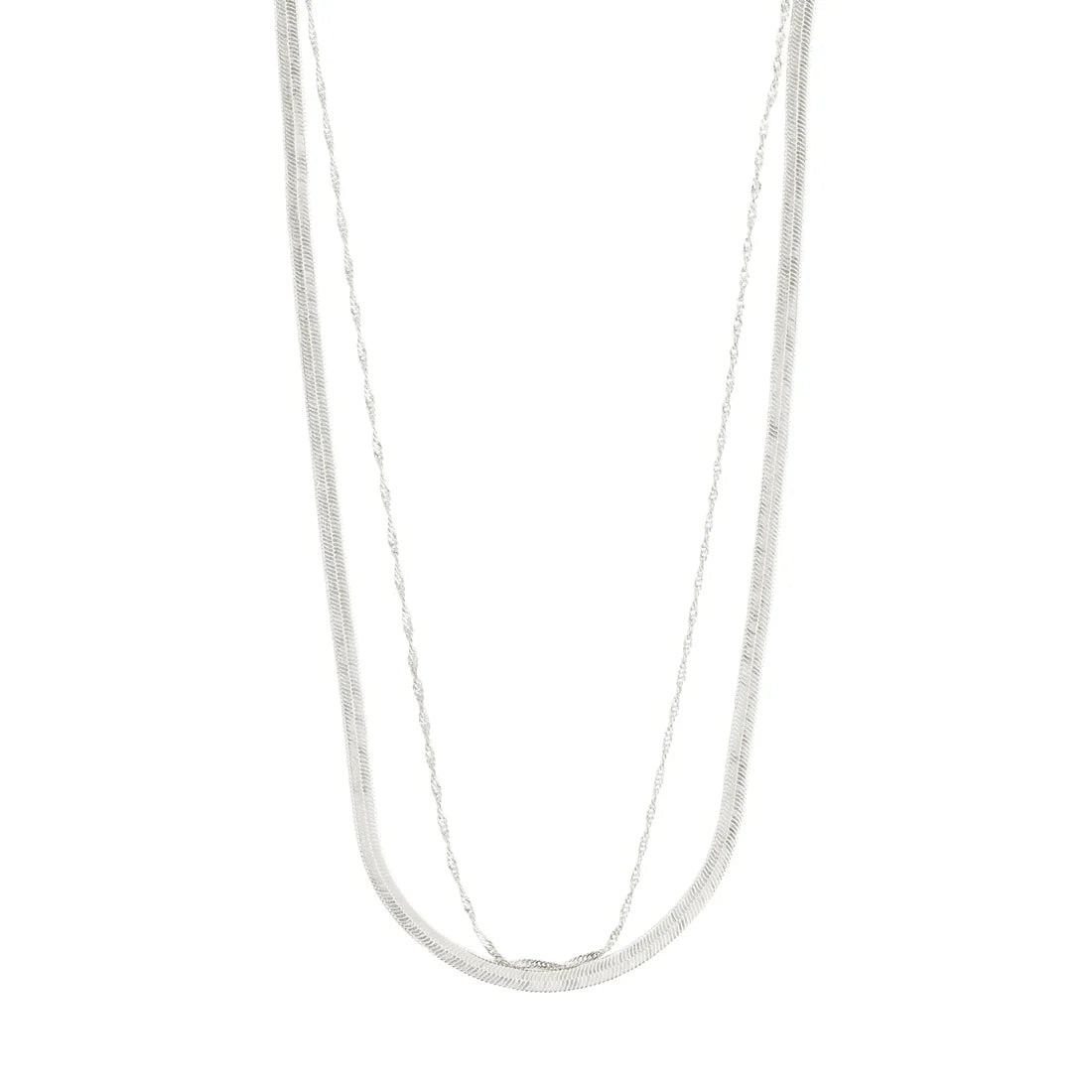 EA  2-in1 Necklace in Silver by Pilgrim