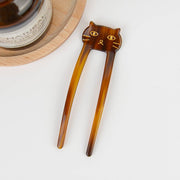 Cat Hair Pin in Brown
