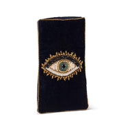Eye Velvet Eyeglass Case in Navy