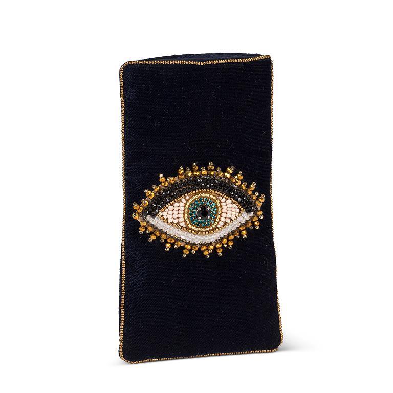 Eye Velvet Eyeglass Case in Navy