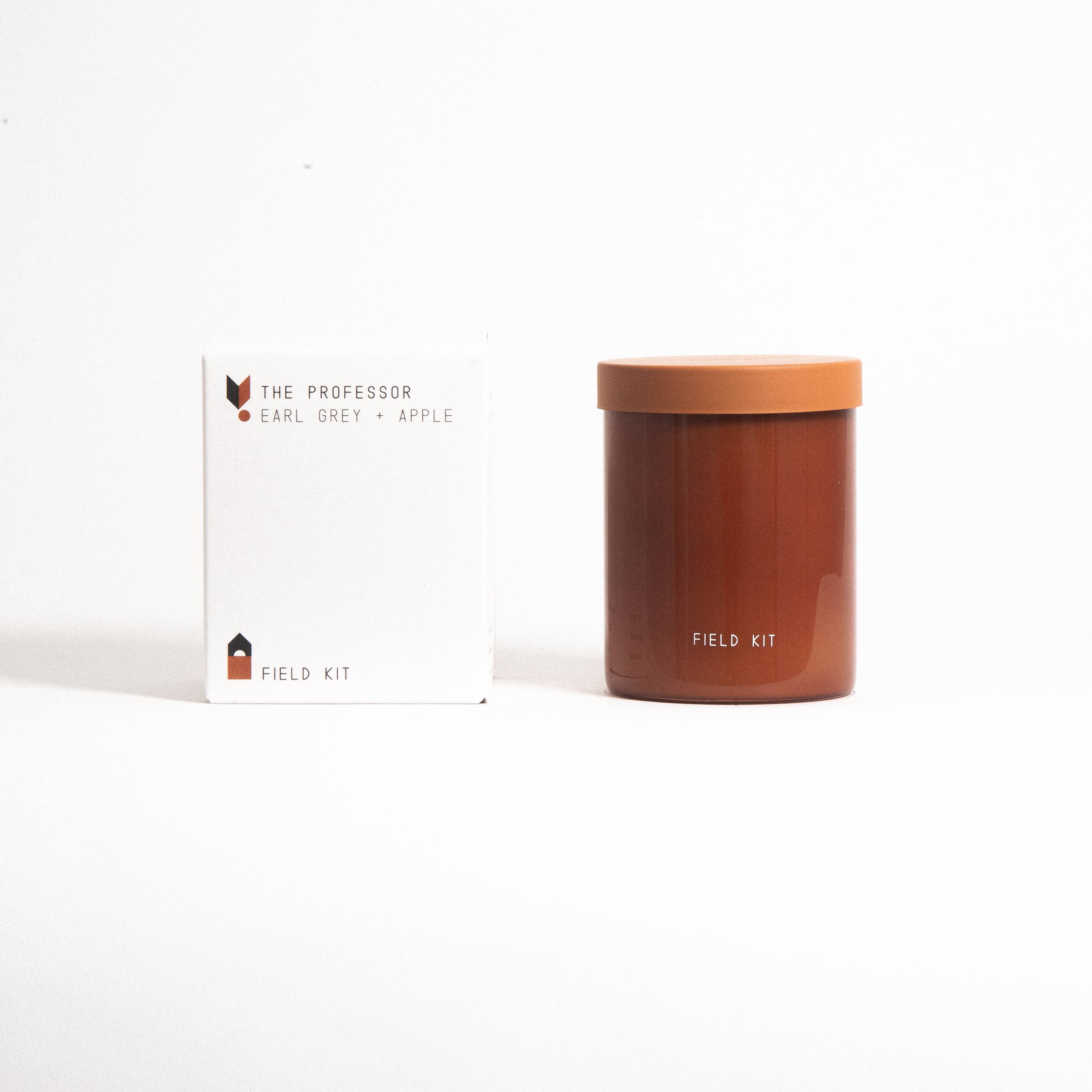 The Professor - Earl Grey + Apple - 8oz Glass Candle by Field Kit