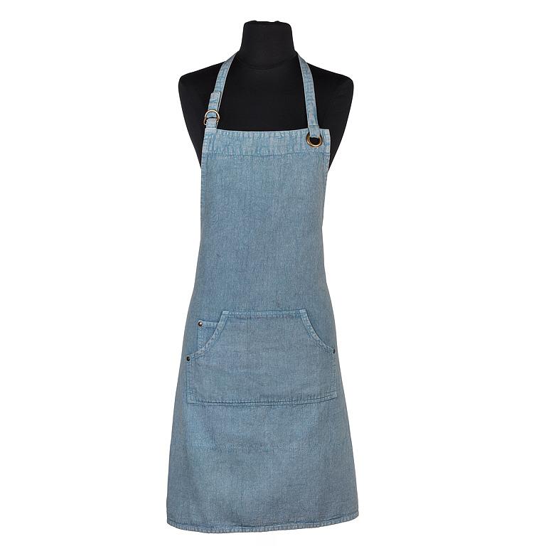 All Purpose Apron With Pocket in Blue