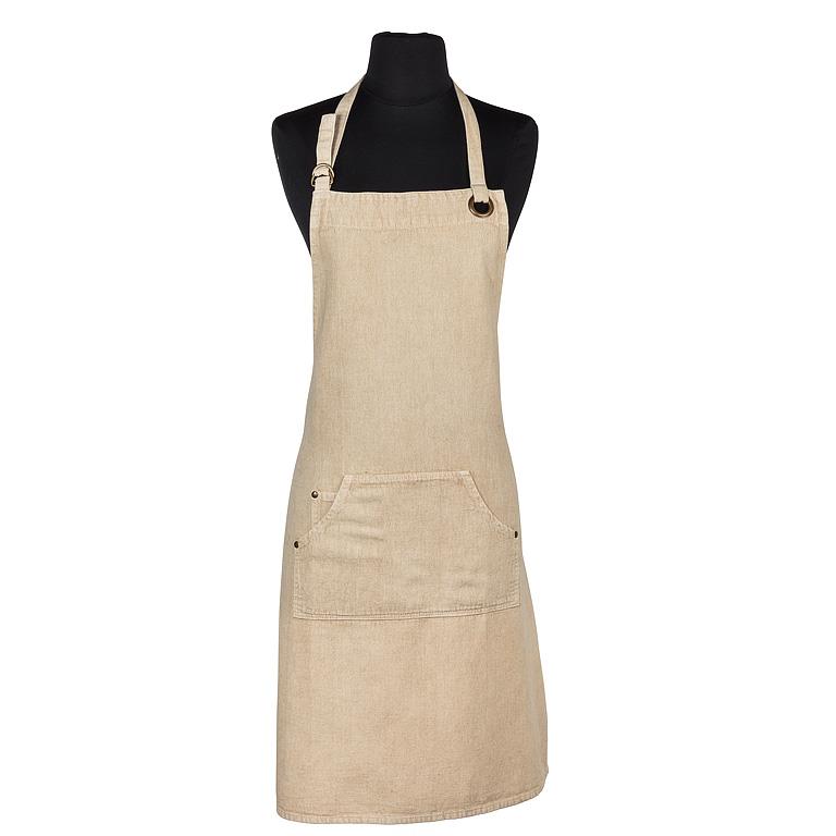 All Purpose Apron With Pocket in Tan