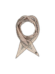 Bandana Crochet Diamond Scarf in Coconut Milk by Fraas