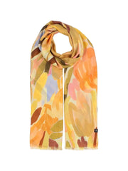 Brushed Floral Viscose Scarf Bird of Paradise by Fraas