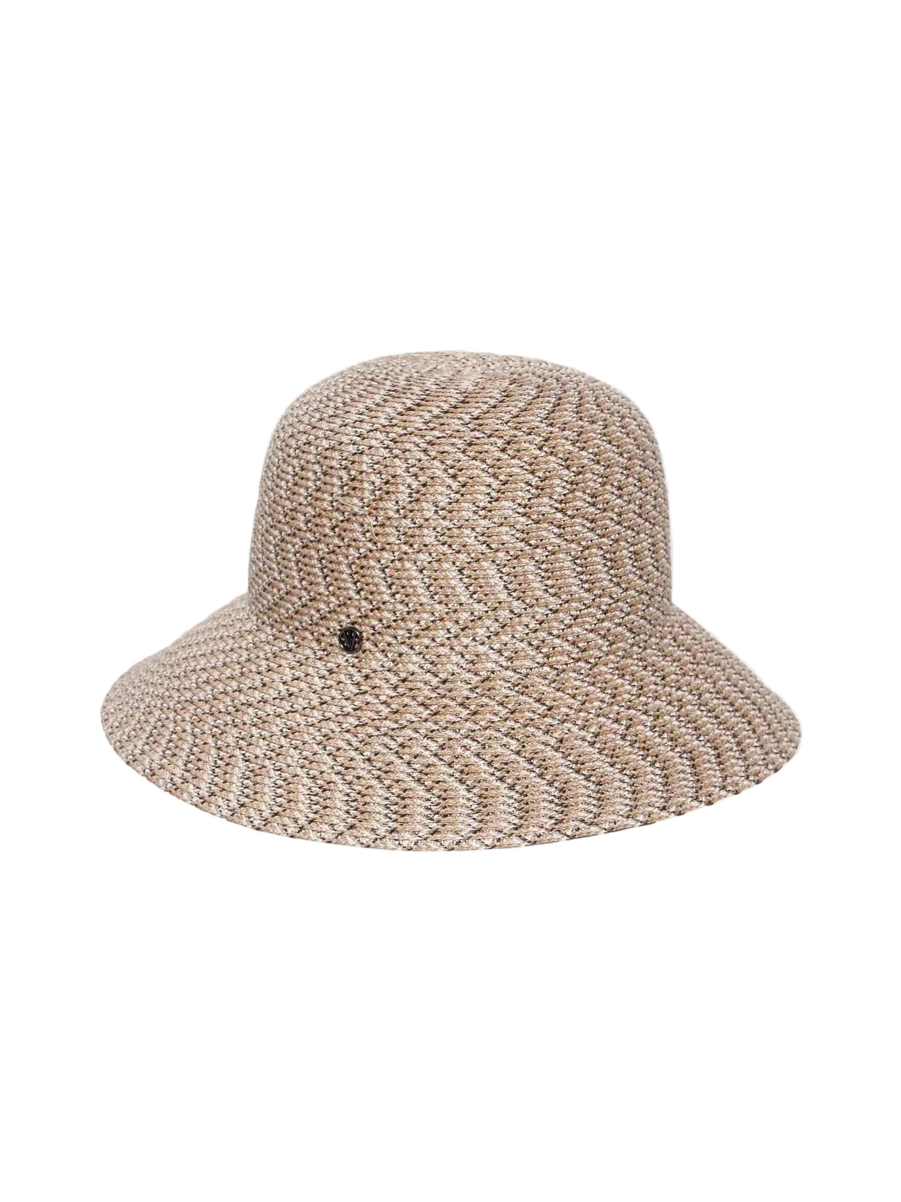 Melange Cloche Hat in Sand