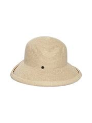 Hat With Rolled Brim in Light Sand