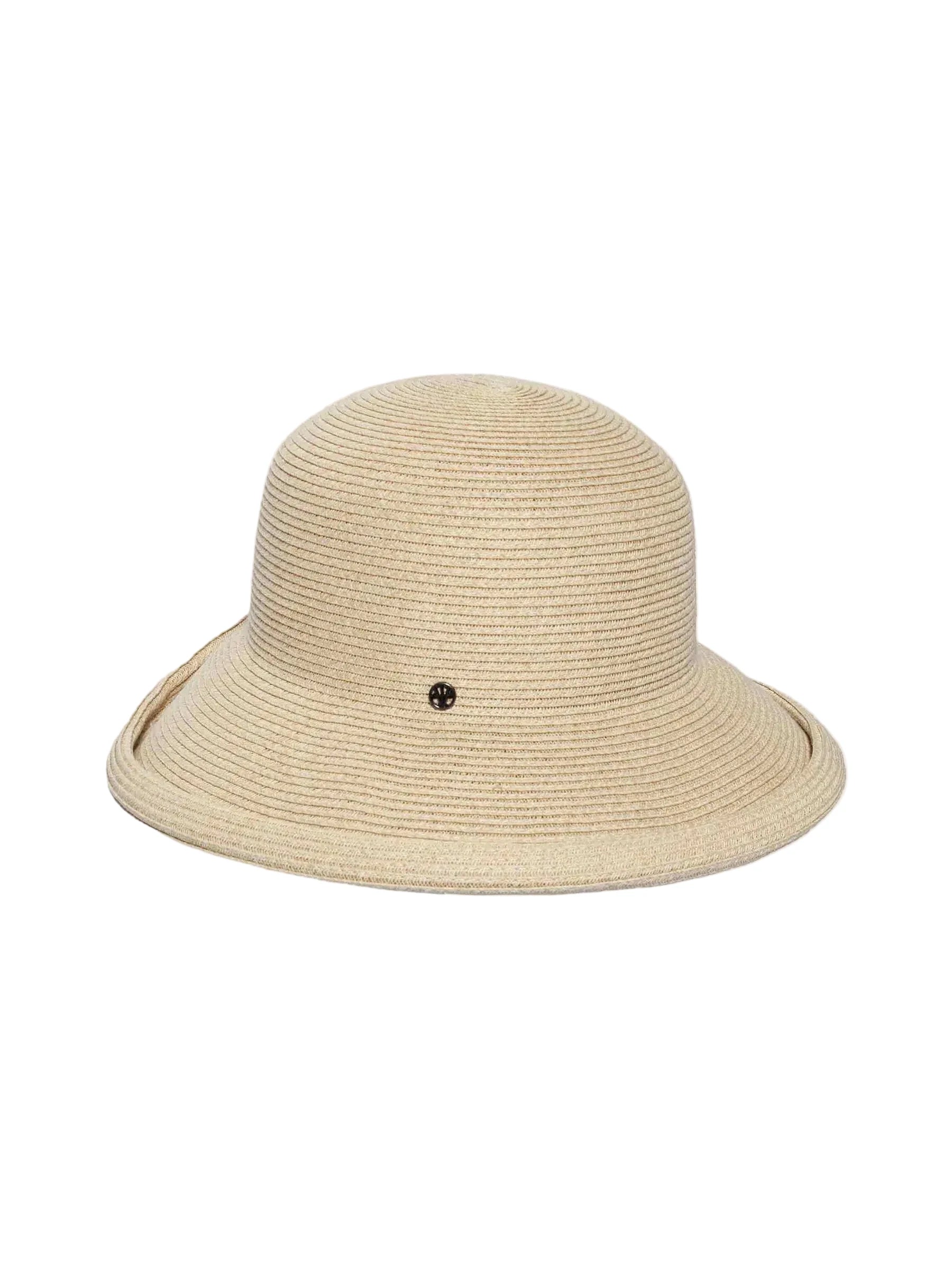 Hat With Rolled Brim in Light Sand