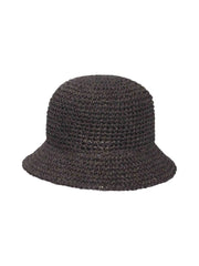 Paper Crochet Hat in Black