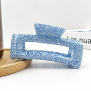 Rectangular Hair Claw in Blue