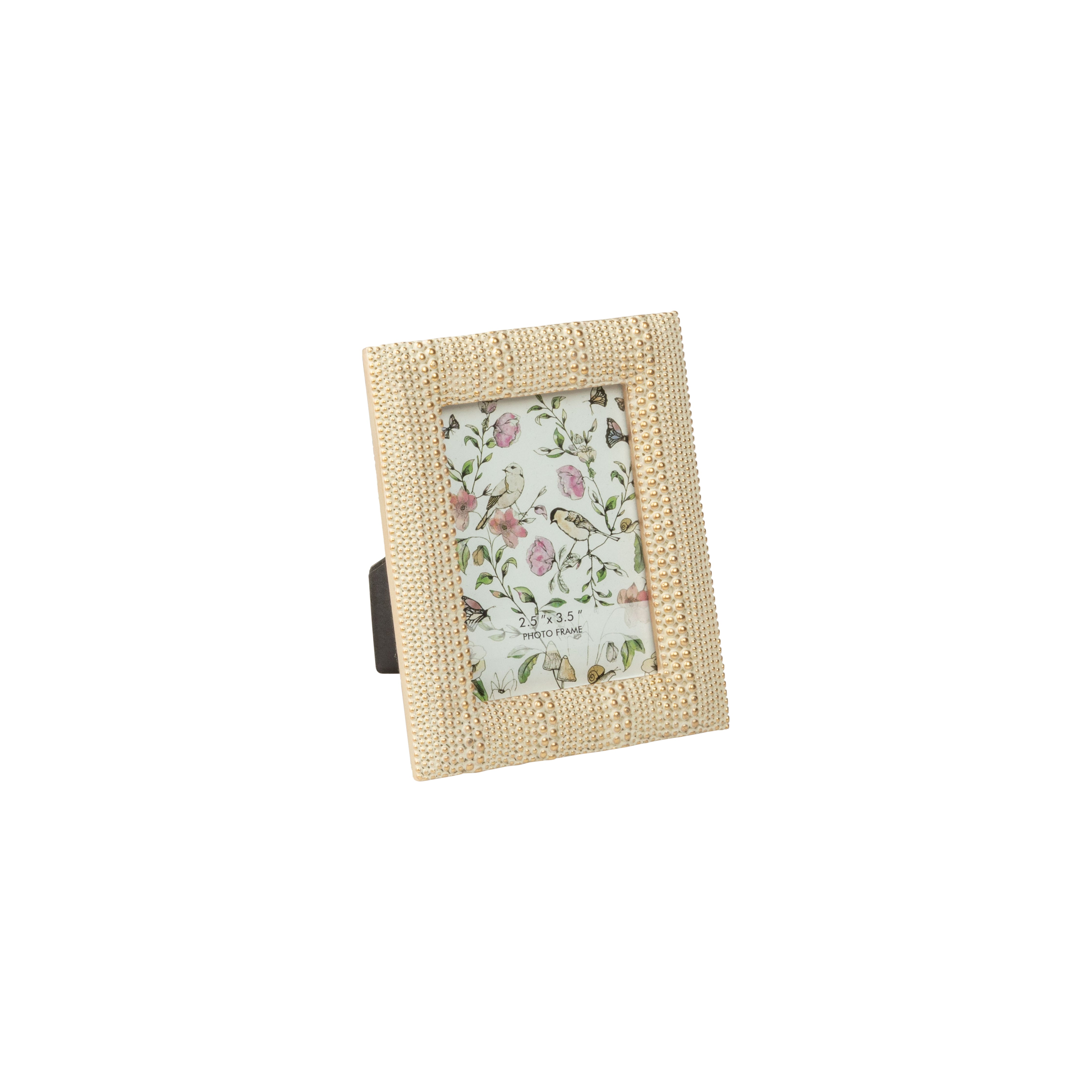 Gold Bead Picture Frame 2.5" x 3.5"