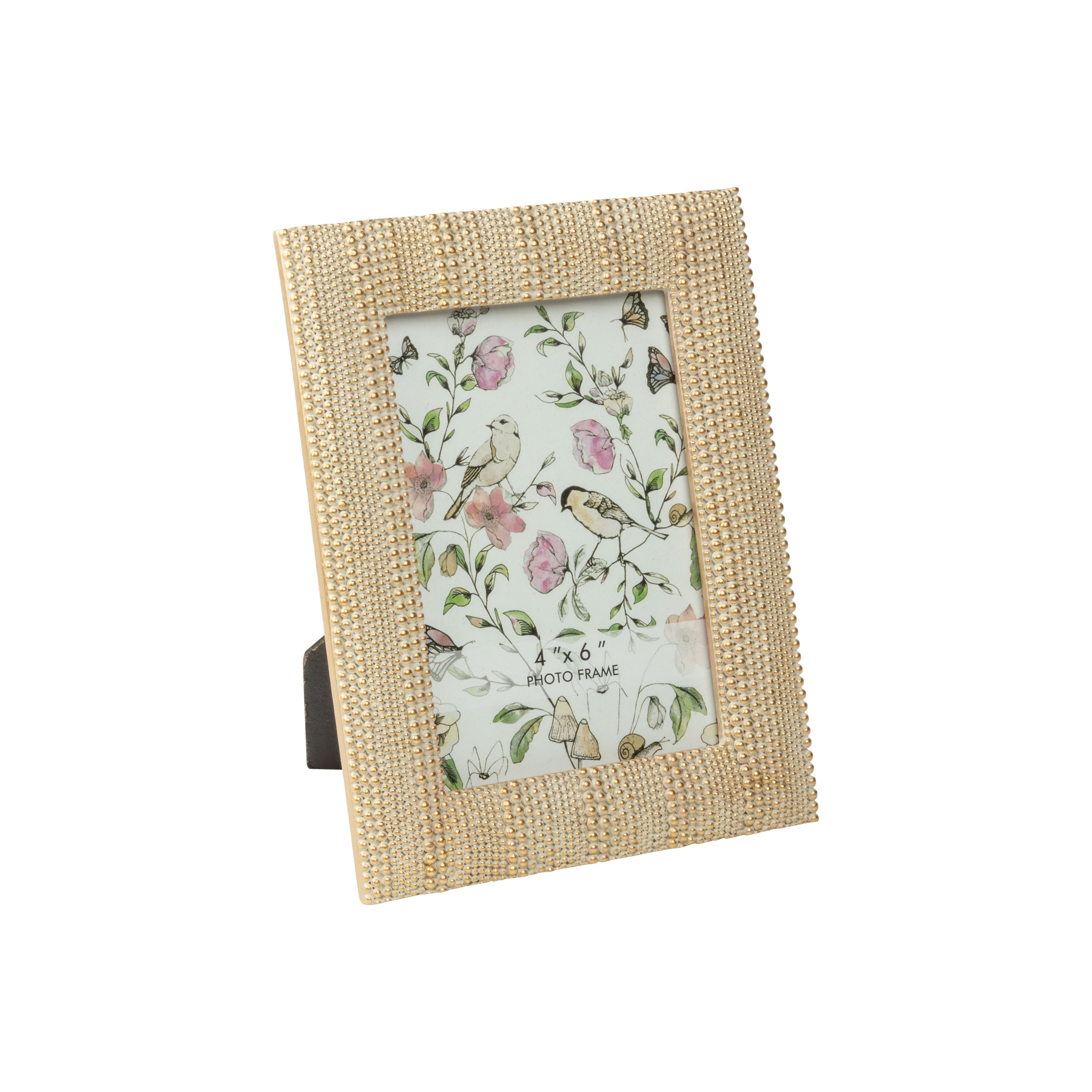 Gold Beaded Picture Frame 4" x 6"