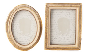 Antique Cream & Gold Mini Frame 3x4