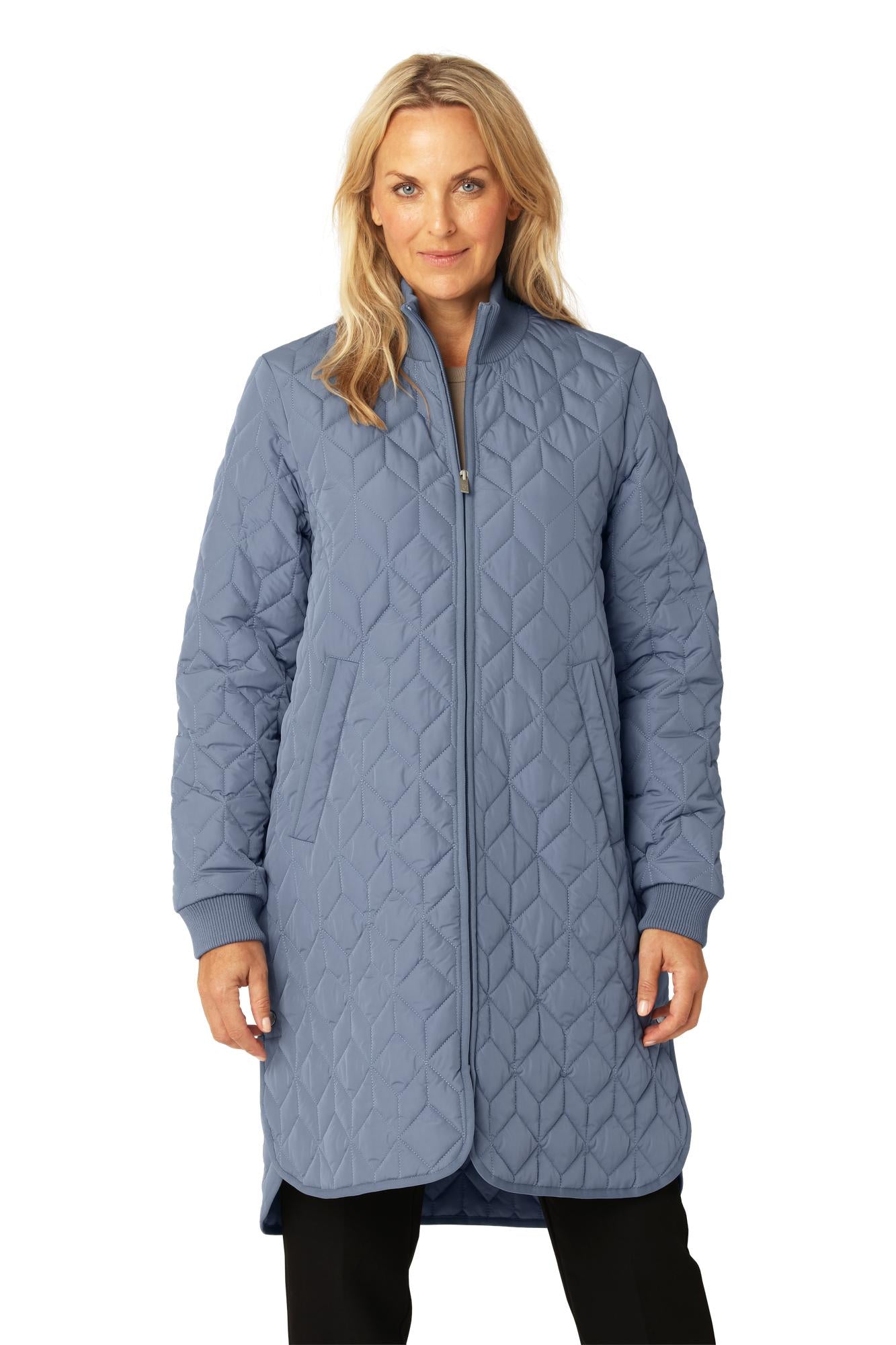 Quilt Jacket in Blue Grey by Ilse Jacobsen