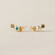 Amorette Climber Earrings in Yellow by Lover's Tempo