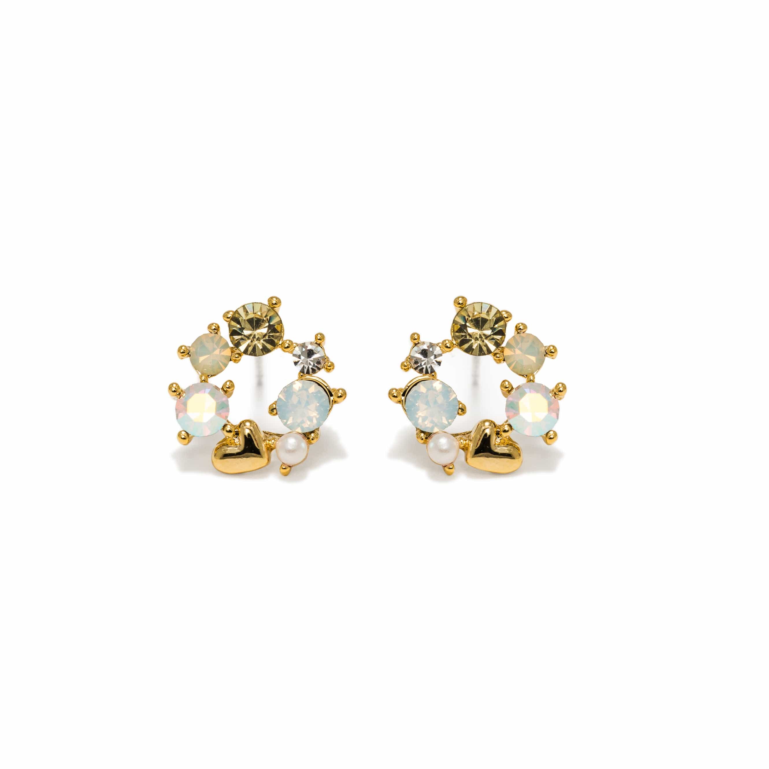 Amorette Stud Earrings in Yellow by Lover's Tempo