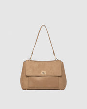 Arden Suede Shoulder Bag in Honey by Louenhide