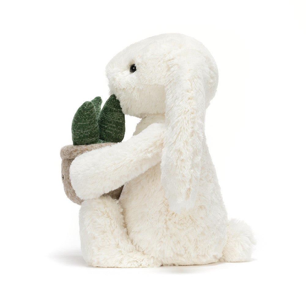  Cream Bunny Plant 新作 ぬいぐるみ タグ付き Jellycat Cream Bunny With Plant – The Art of Home