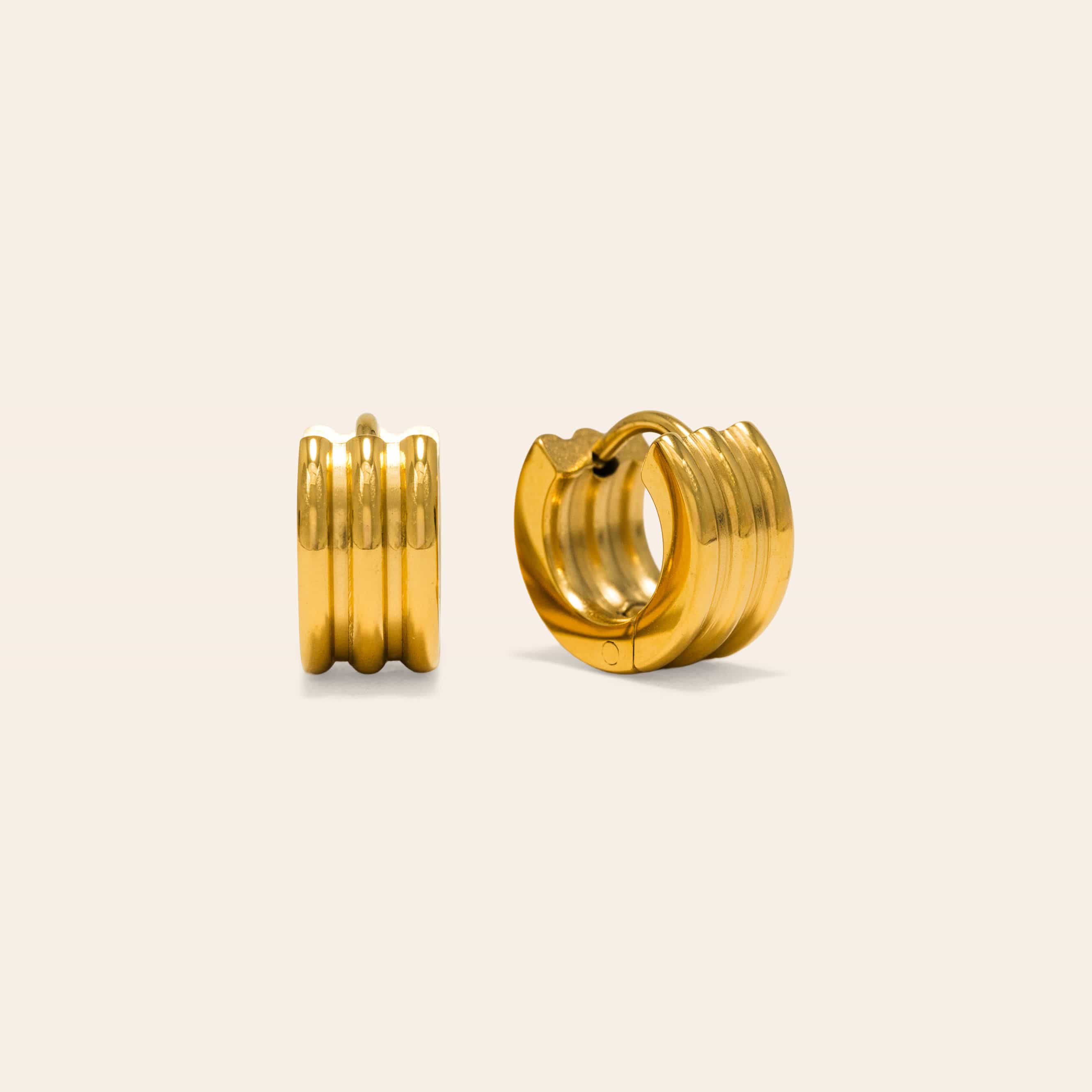 Waterproof Baby Hailey Hoop Earrings in Gold by Lover's Tempo