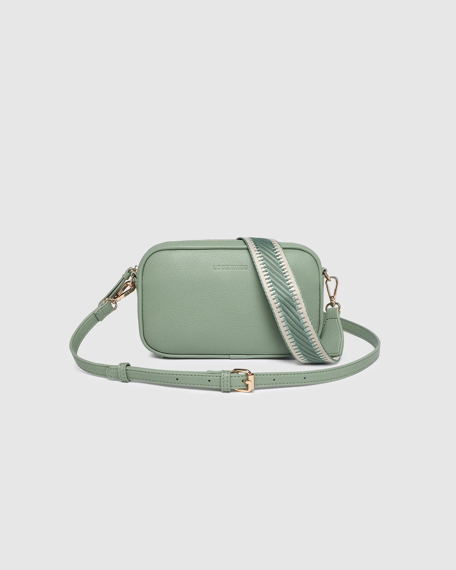 Bianca Crossbody Bag in Sage Green by Louenhide