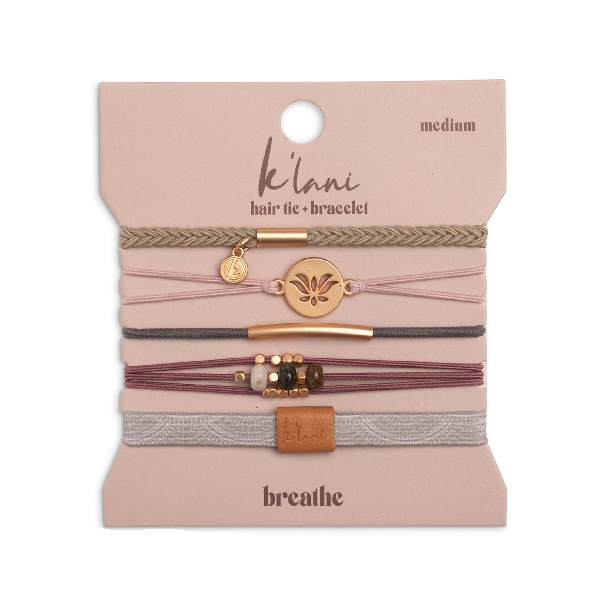 K'Lani Hair Tie Bracelet - Breathe