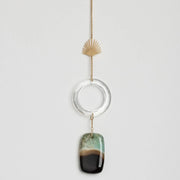 Stone Suncatcher -  Run Rays Black Agate